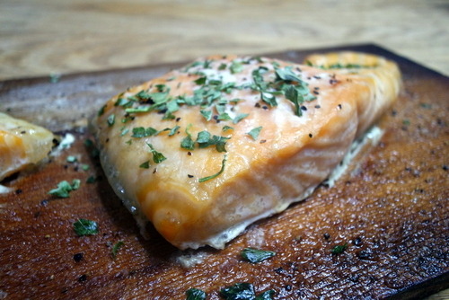 Cedar Plank Baked Salmon